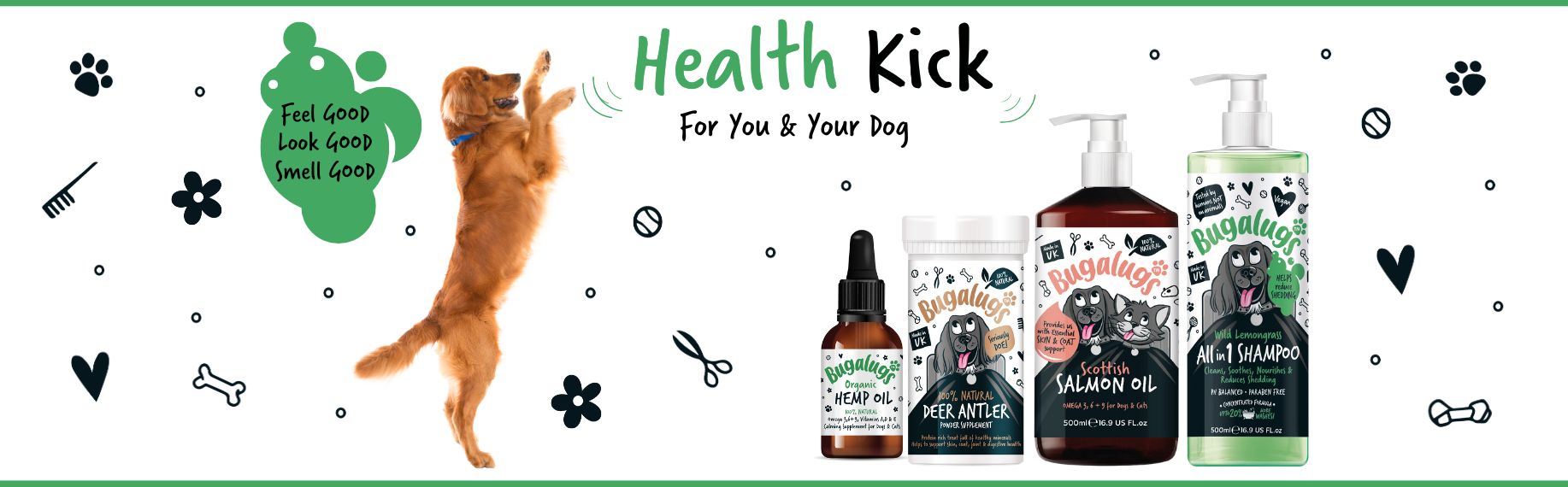 Health Kick Blog Banner with Supplements
