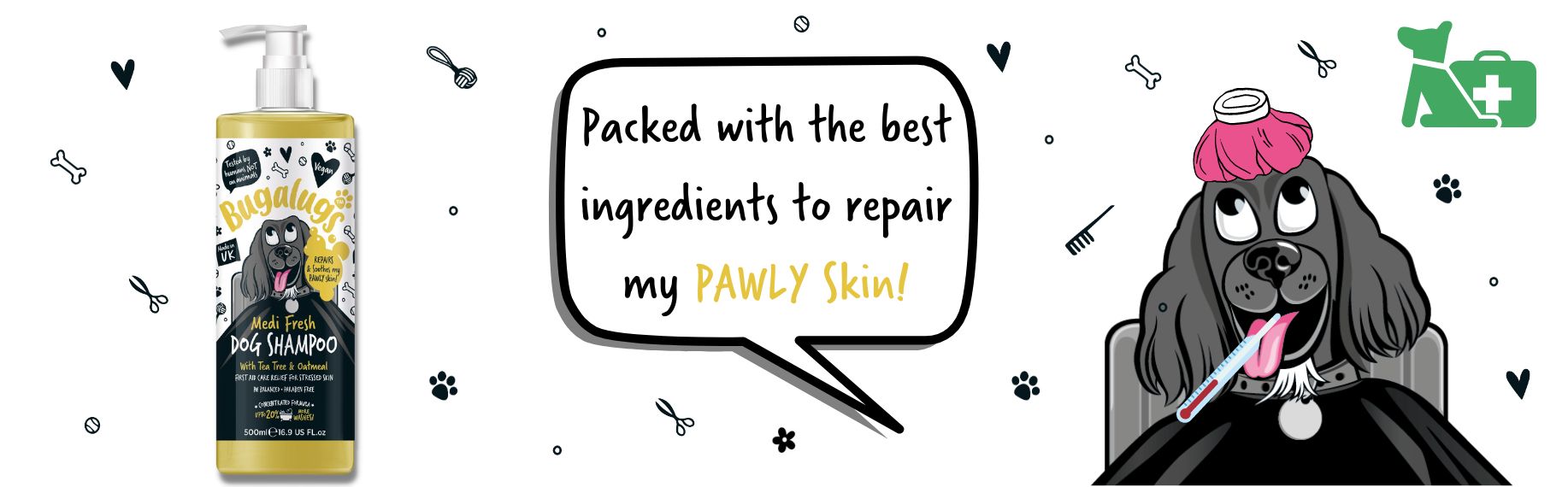 Medi Fresh Dog Shampoo for Pawly Skin Blog Banner