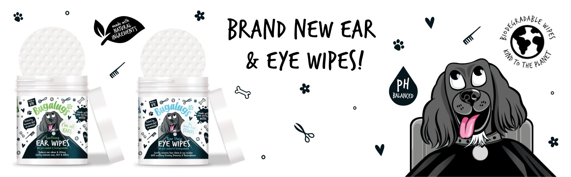 Ear Eye Dog Wipes Your dog s new essentials from Bugalugs Pet Care