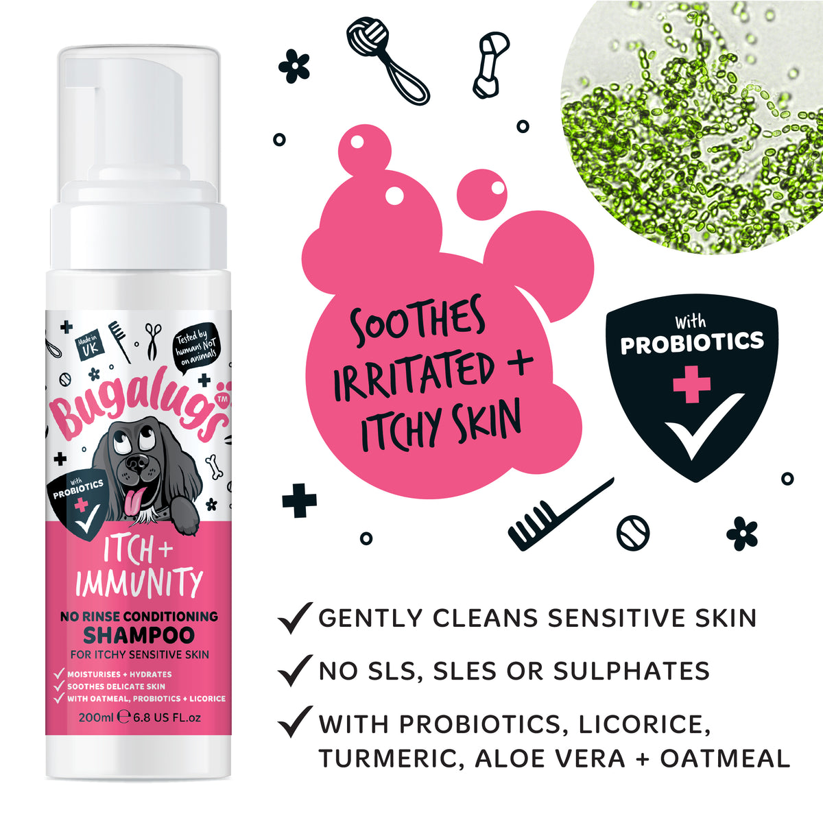 Itch + Immunity No Rinse Shampoo for Dogs