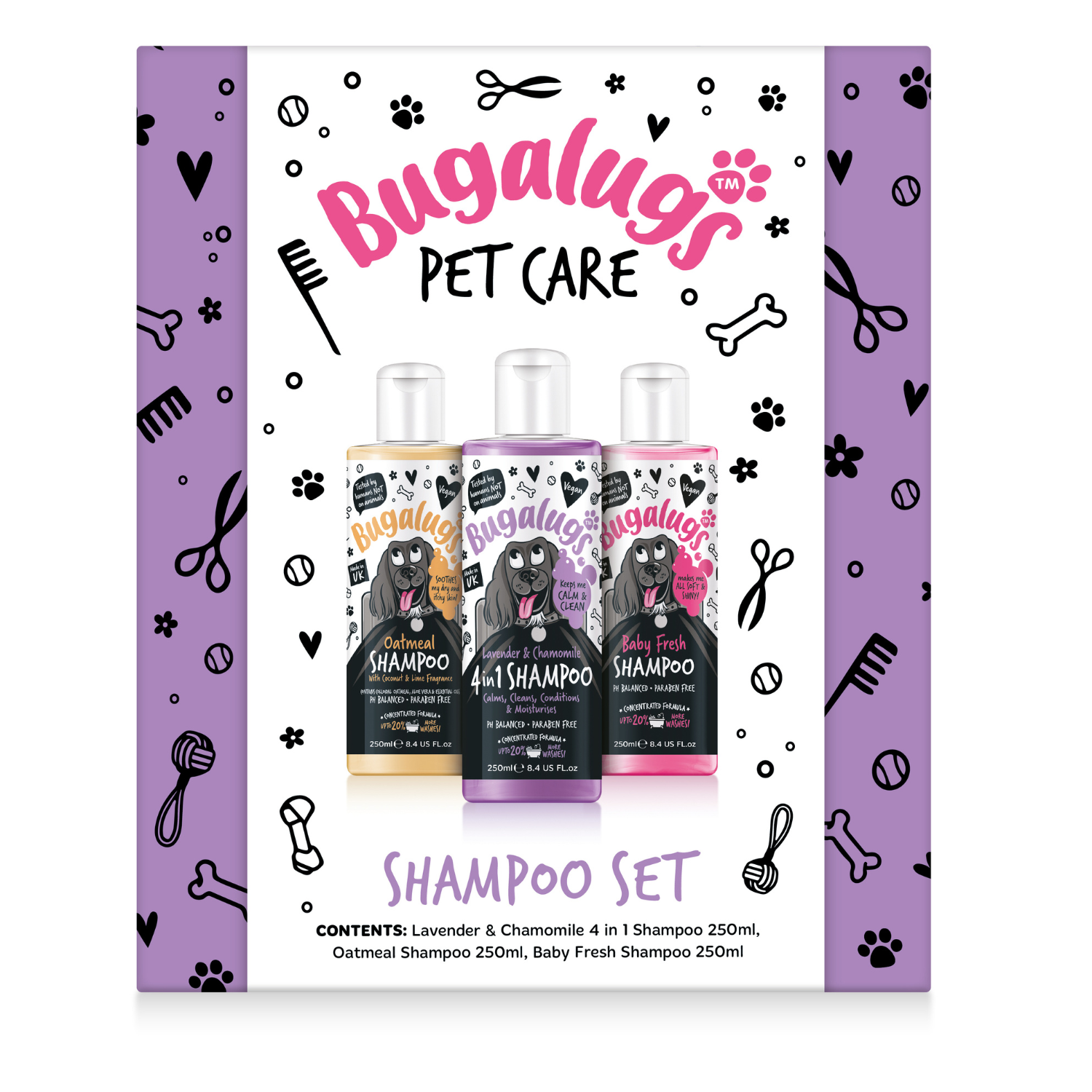 Bugalugs Shampoo Set Giftset for Dogs