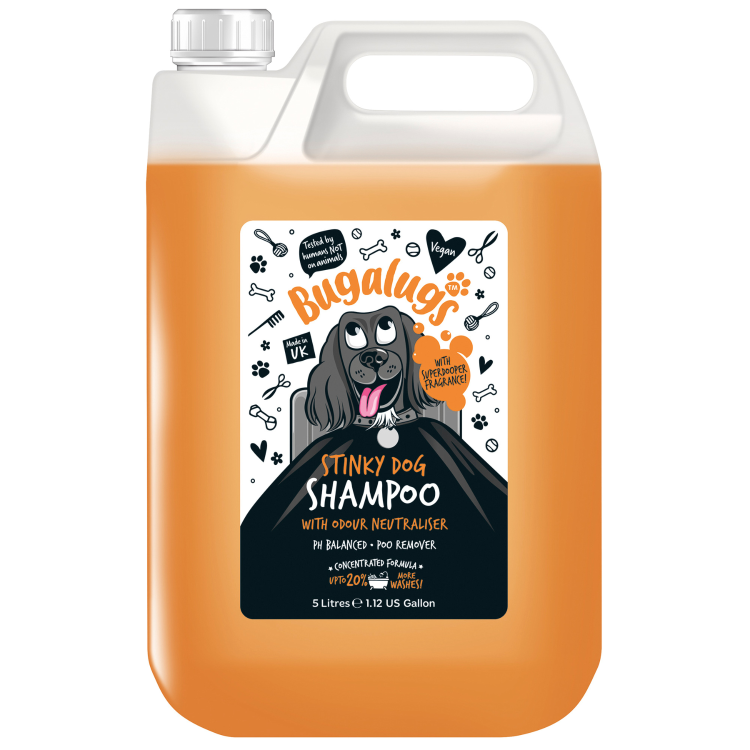 Stinky Dog Shampoo with Odour Neutraliser 5L Bugalugs Pet Care