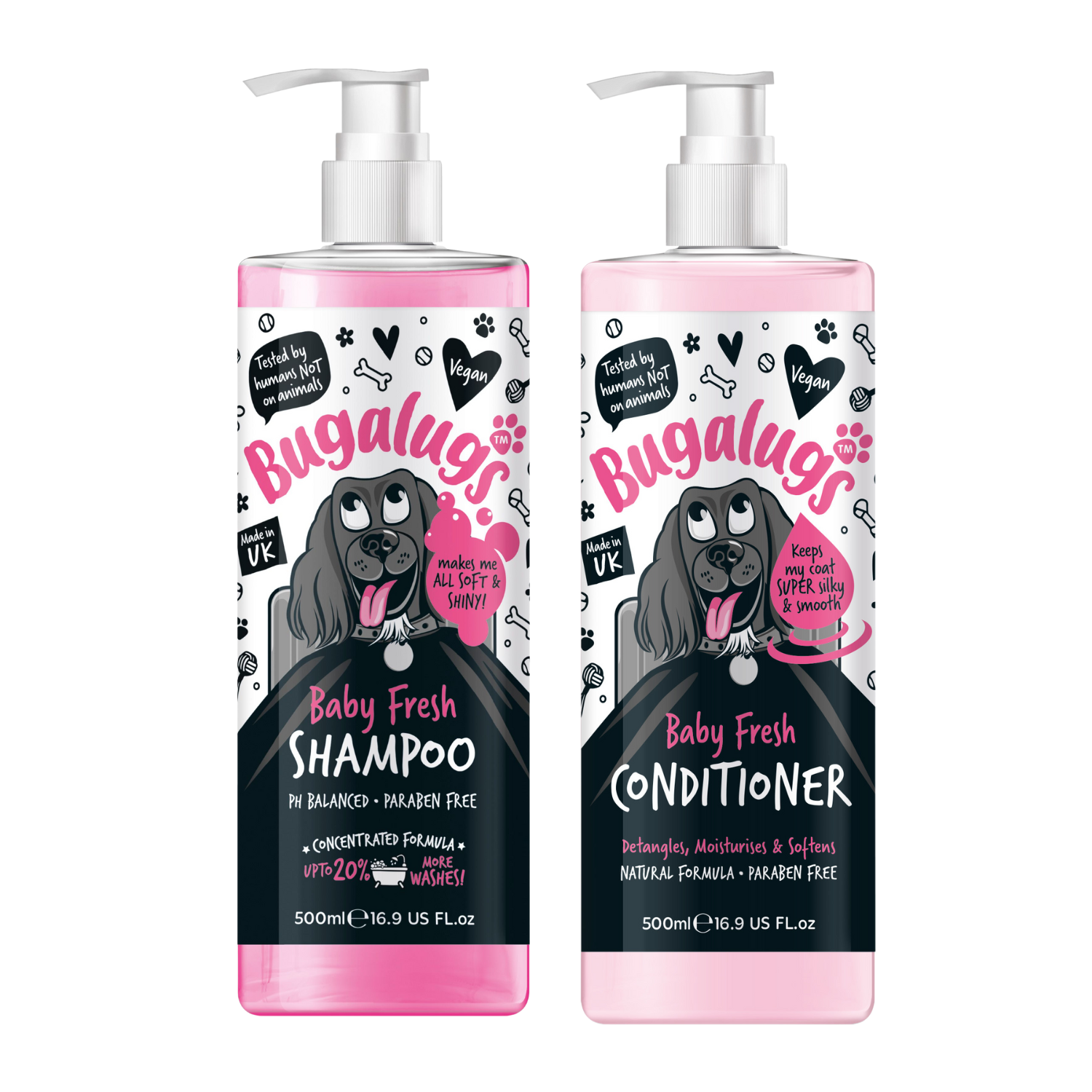 Baby Fresh Dog Shampoo Conditioner Duo Bugalugs Pet Care