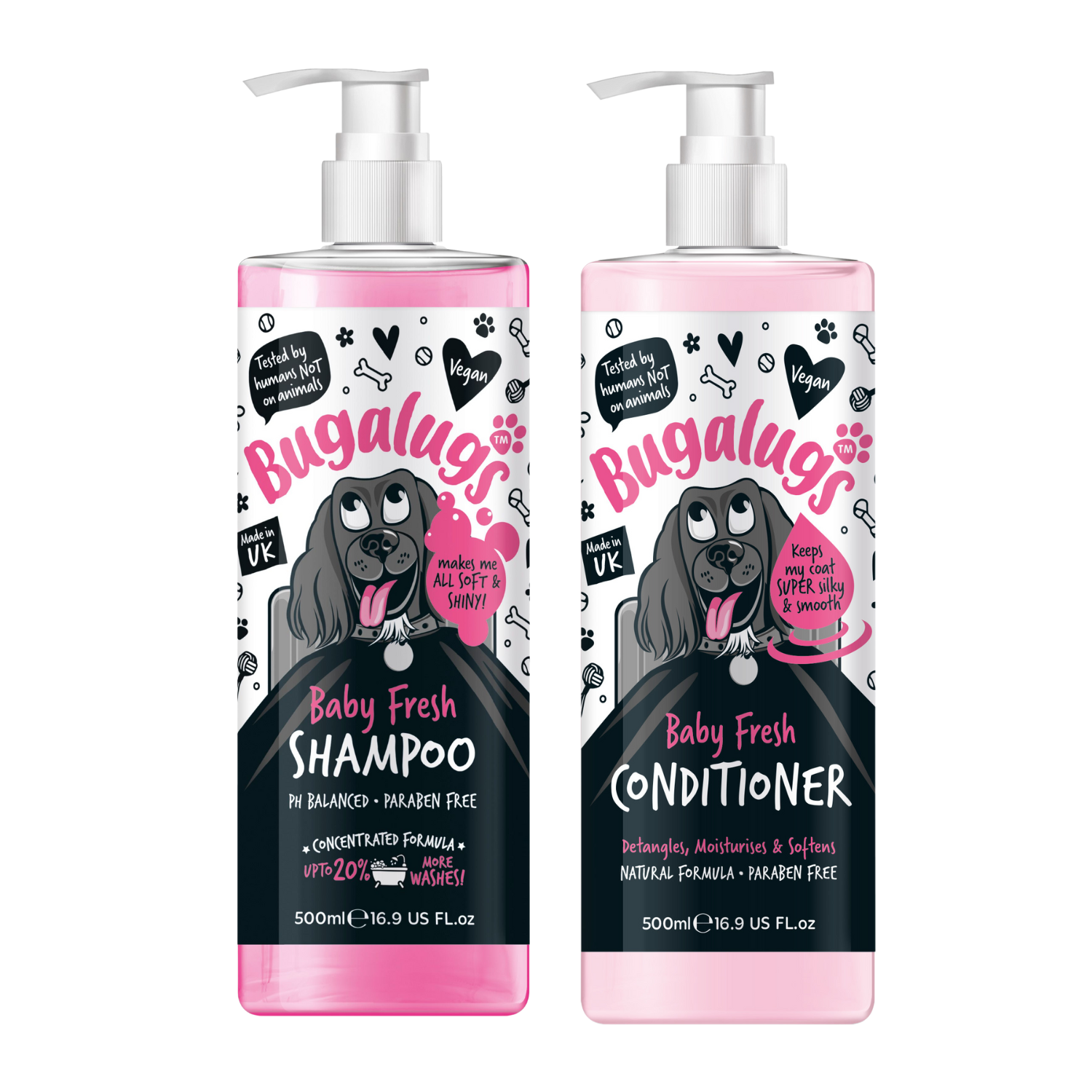 Bugalugs Baby Fresh Shampoo and Conditioner Bundle