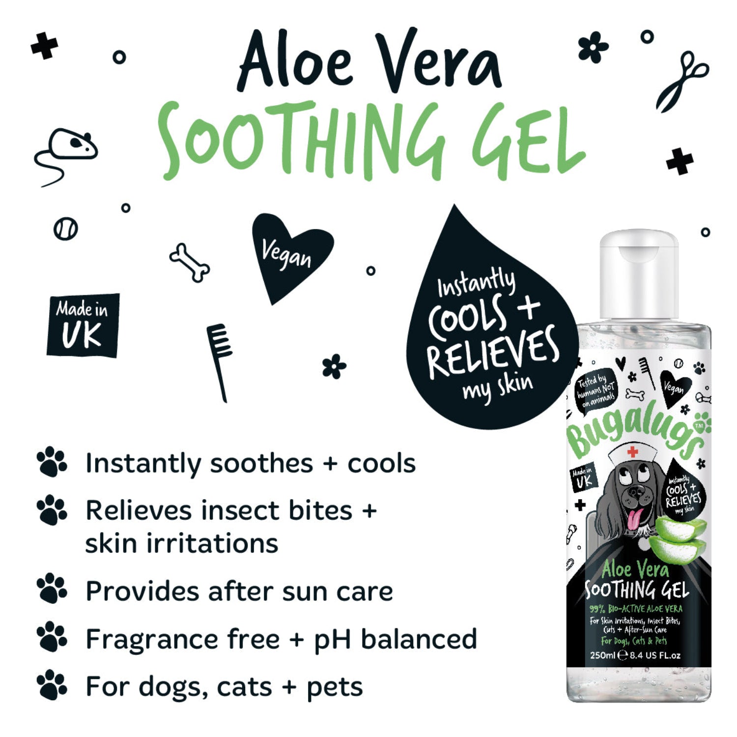 Aloe Vera Soothing Gel for Pets (250ml)