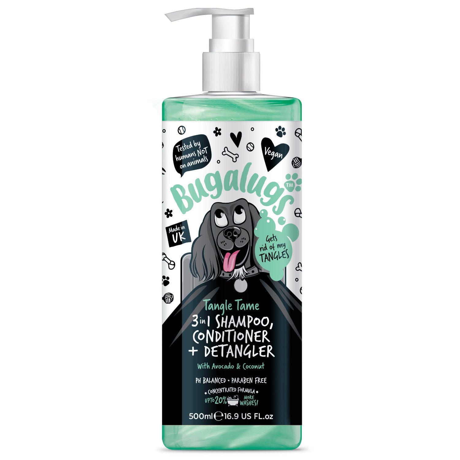 Tangle Tame 3-in-1 Dog Shampoo, Conditioner & Detangler