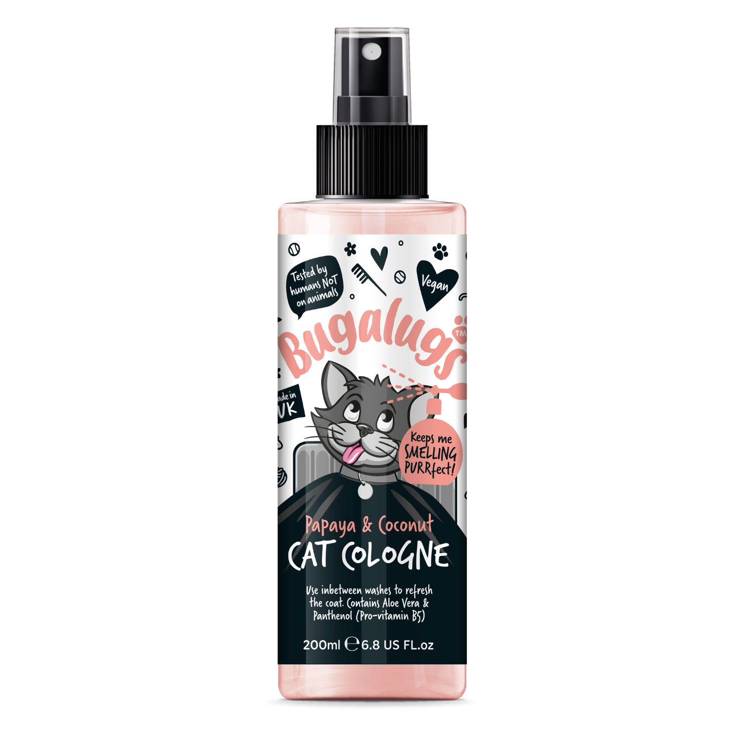 Bugalugs Papaya and Coconut Cat Cologne Pet Cologne for Cats Bugalugs Pet Care