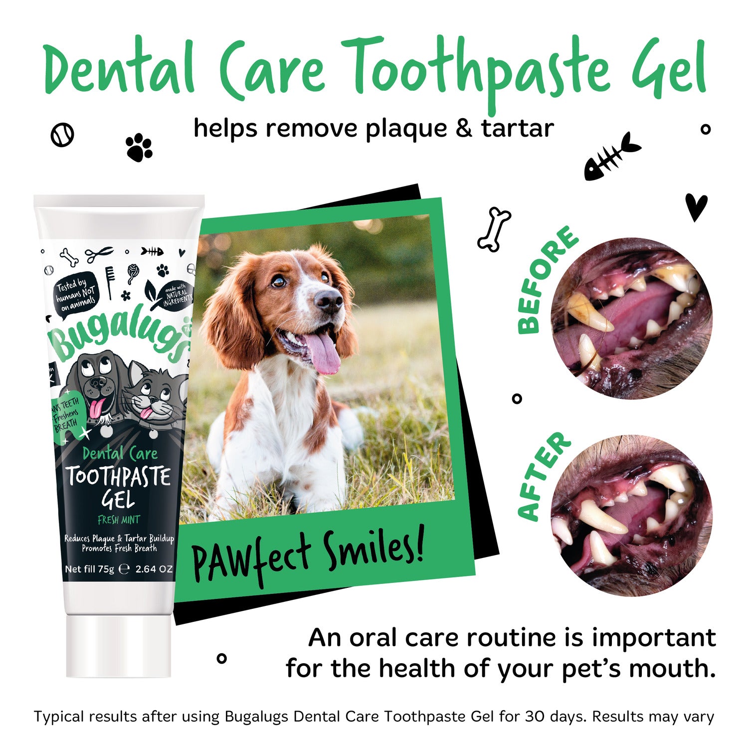 Dental Care Gel before & after results