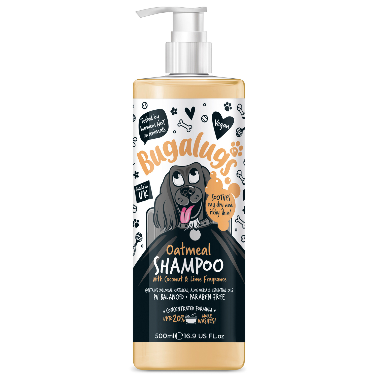 Bugalugs Coconut Lime Oatmeal Dog Shampoo Sensitive Dog Shampoo Bugalugs Pet Care