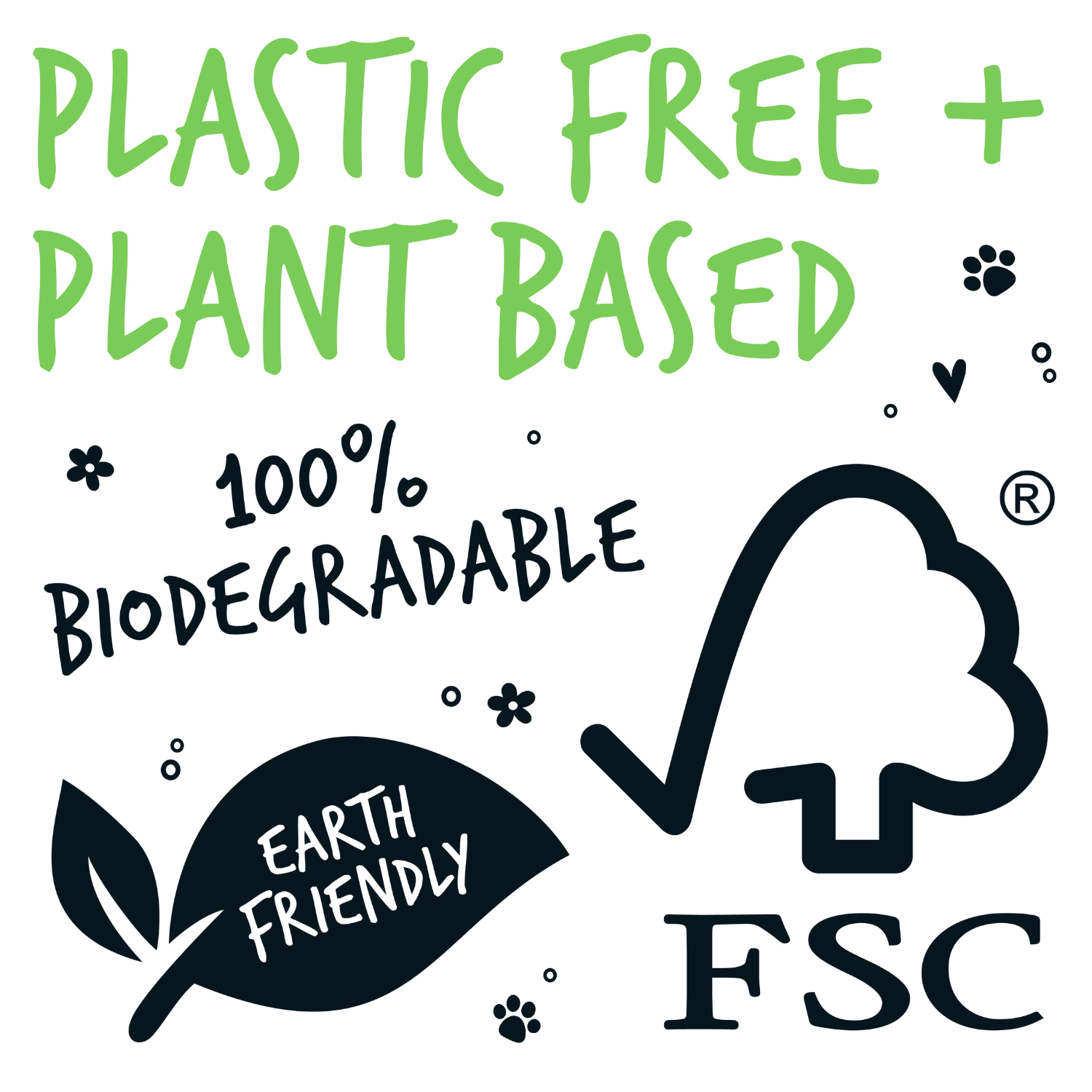 Bugalugs Fragrance Free Pet Wipes - Plastic-free and plant-based, 100% biodegradable