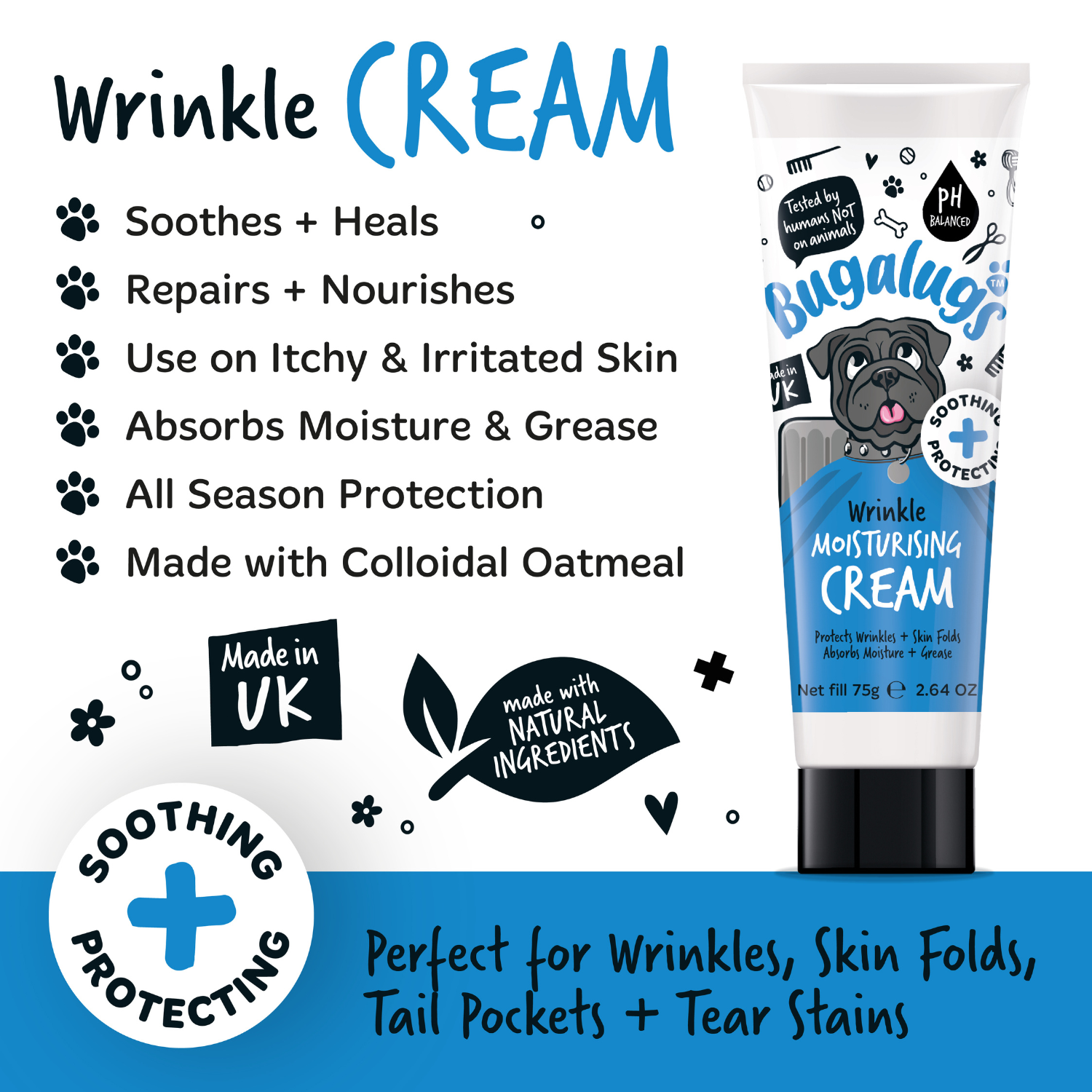 Bugalugs Wrinkle Cleansing Wipes - Key benefits