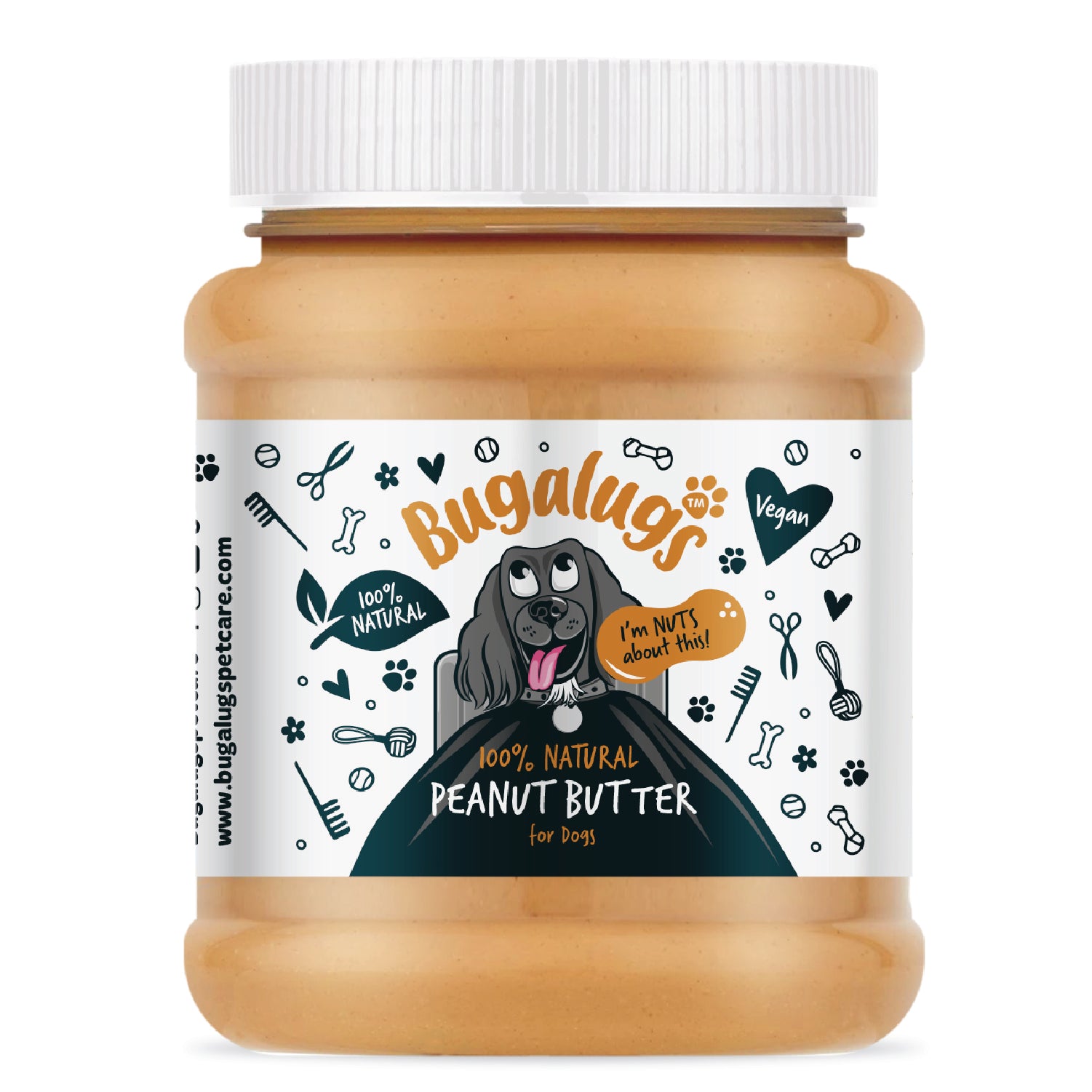 Bugalugs 100% Natural Peanut Butter for Dogs Dog-safe Peanut