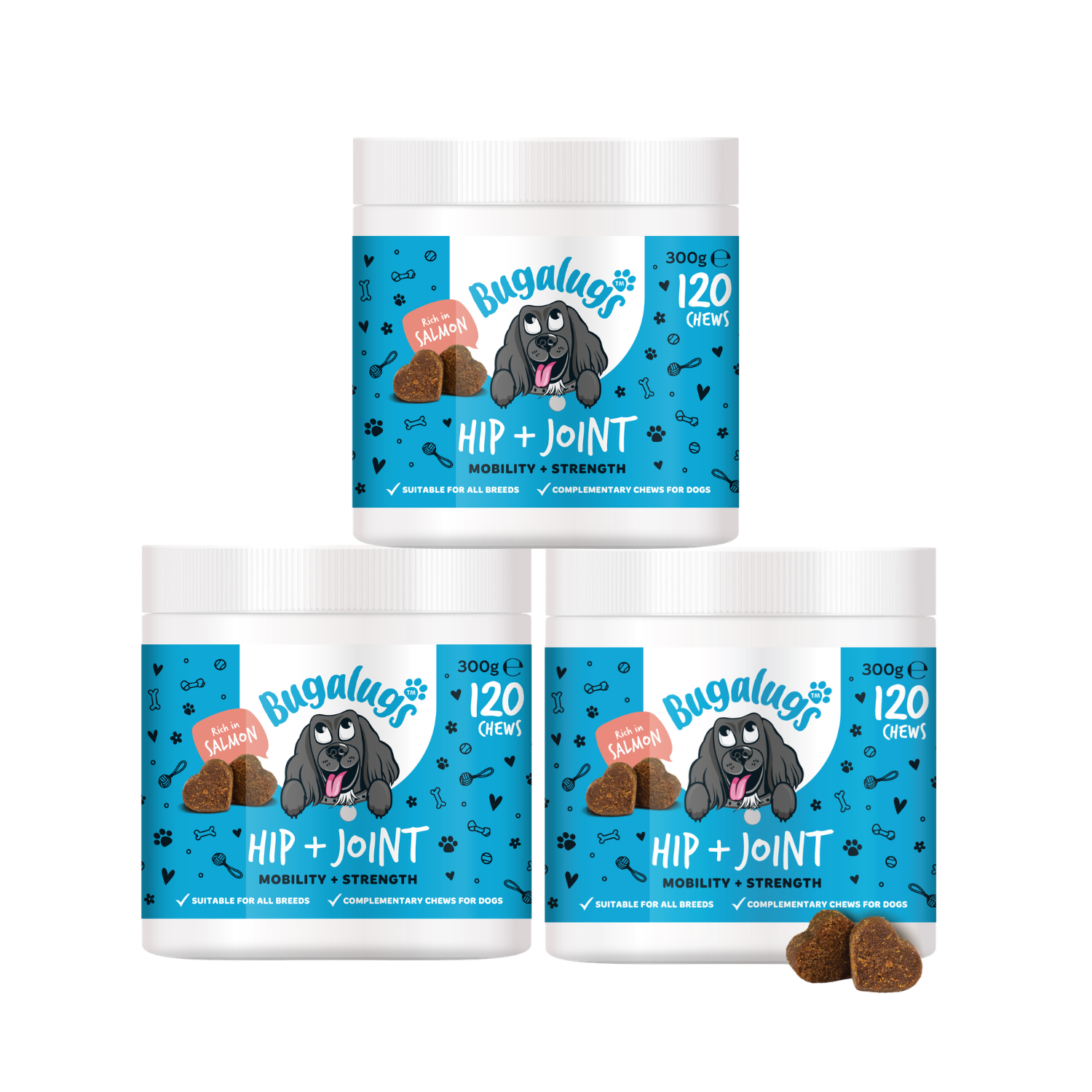 Hip & Joint Care Supplement Chews for Dogs 3-Pack