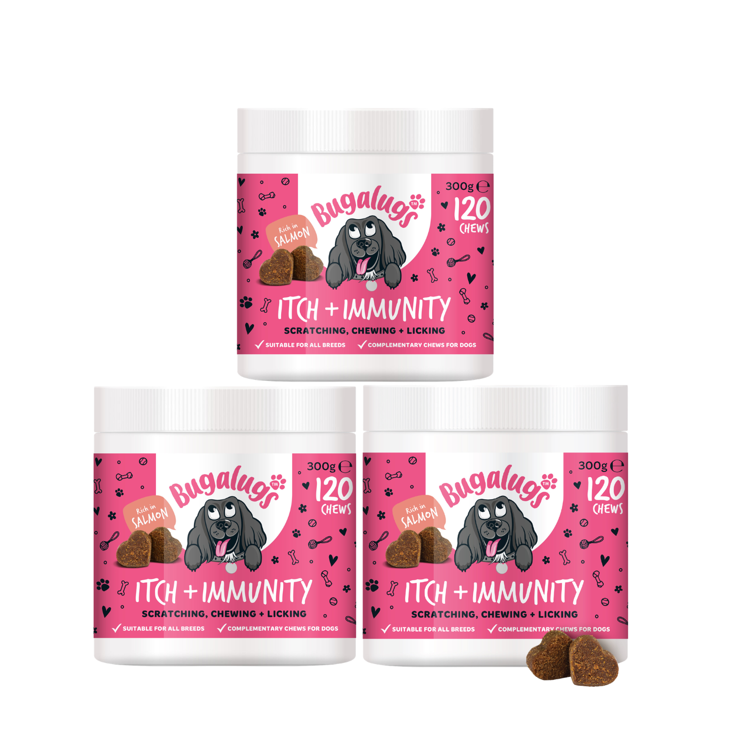 Itch & Immunity Supplement Chews for Dogs 3-Pack