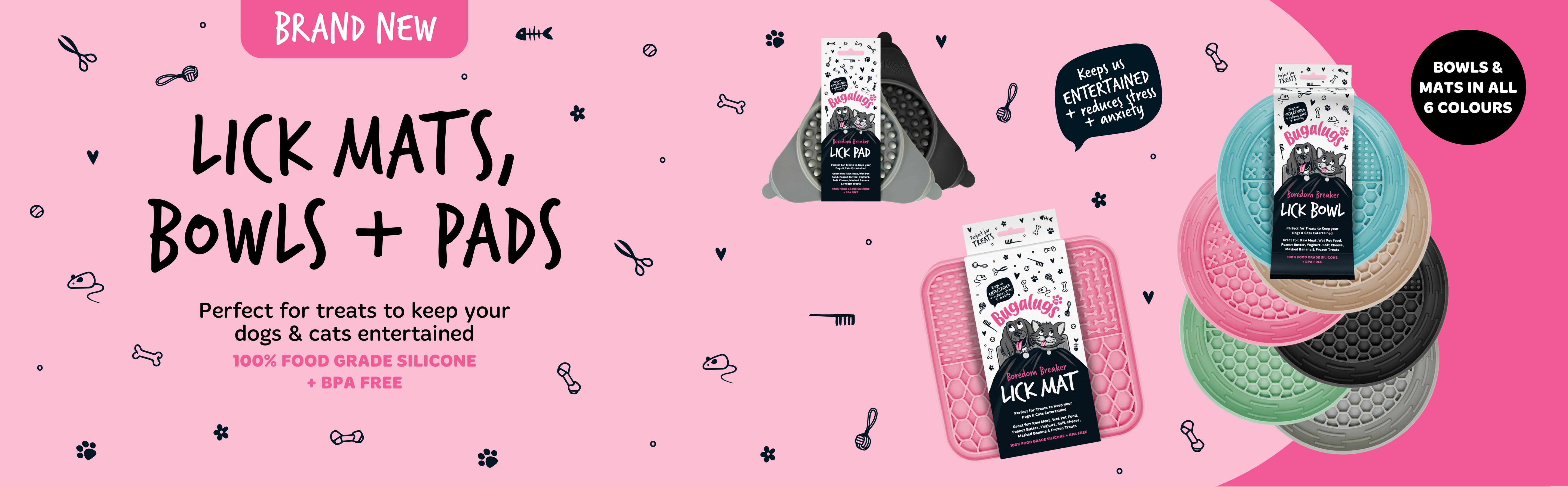 Lick Mats, Pads and Bowls Blog Banner