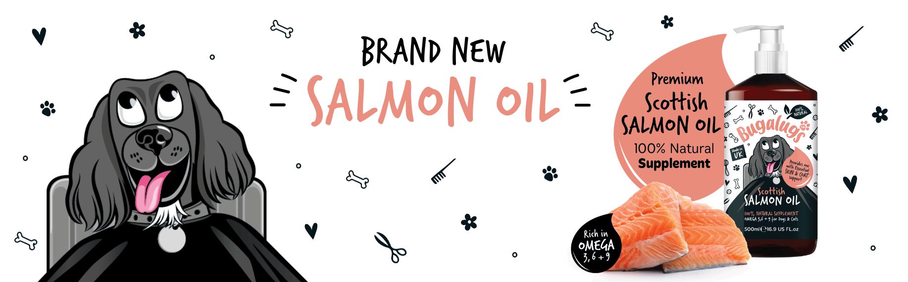 What are the benefits of Salmon Oil for dogs? Blog Banner