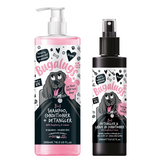 Bugalugs 3-in-1 Raspberry and Lemon Grooming Bundle - Shampoo, Conditioner & Detangler, plus Detangler & Leave-in Conditioner