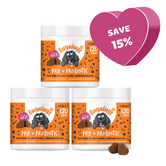 Pre & Probiotic Supplement Chews for Dogs 3-Pack