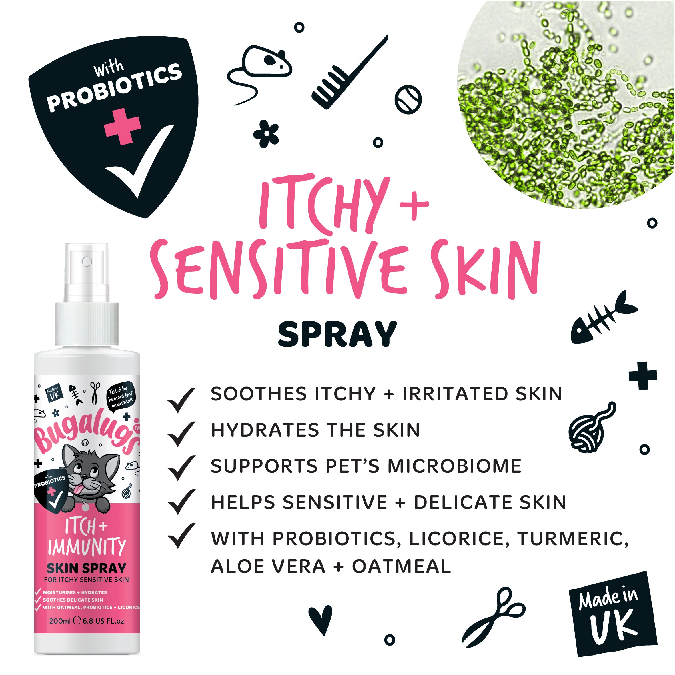 Itch + Immunity Skin Spray for Cats