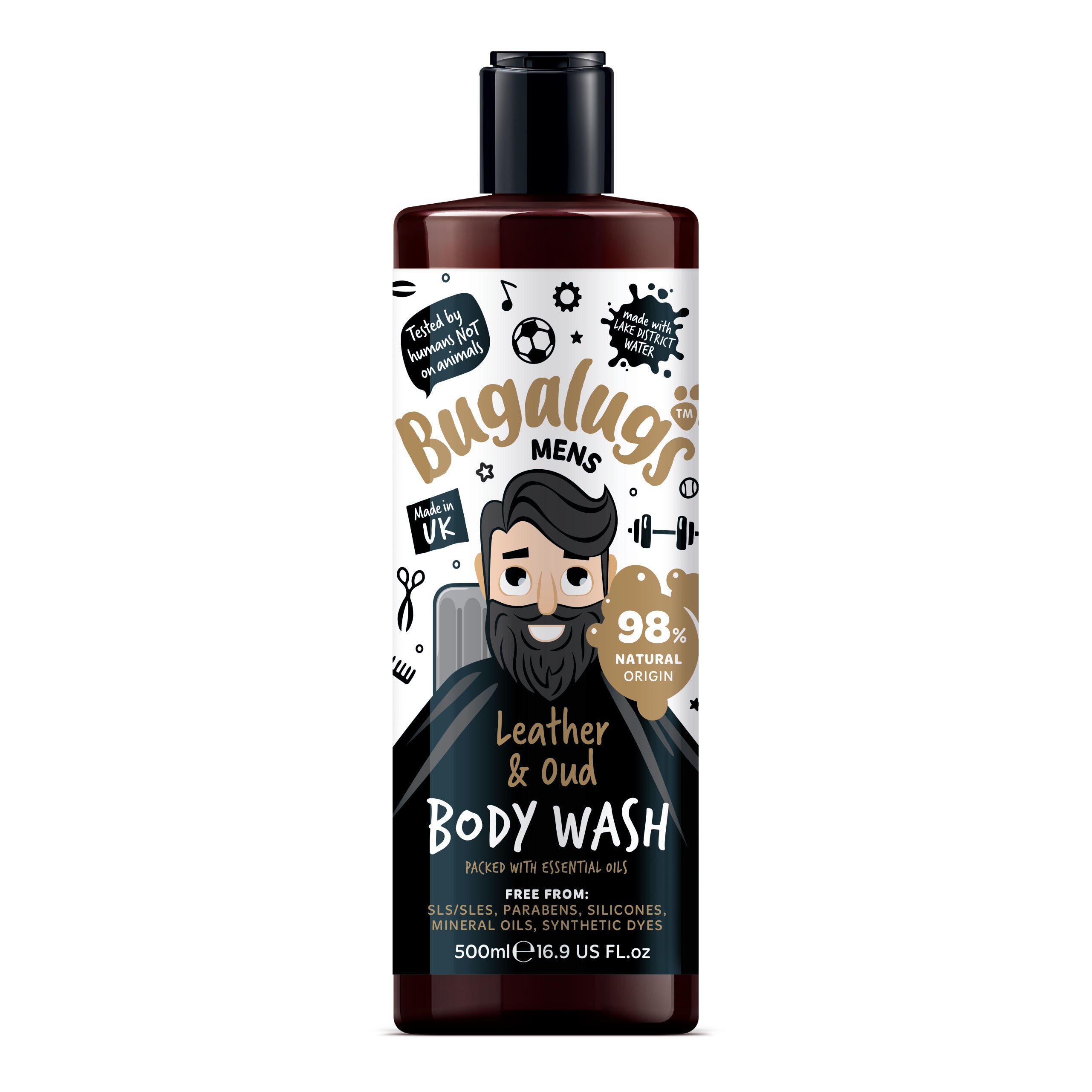 Bugalugs Men's Leather & Oud Body Wash