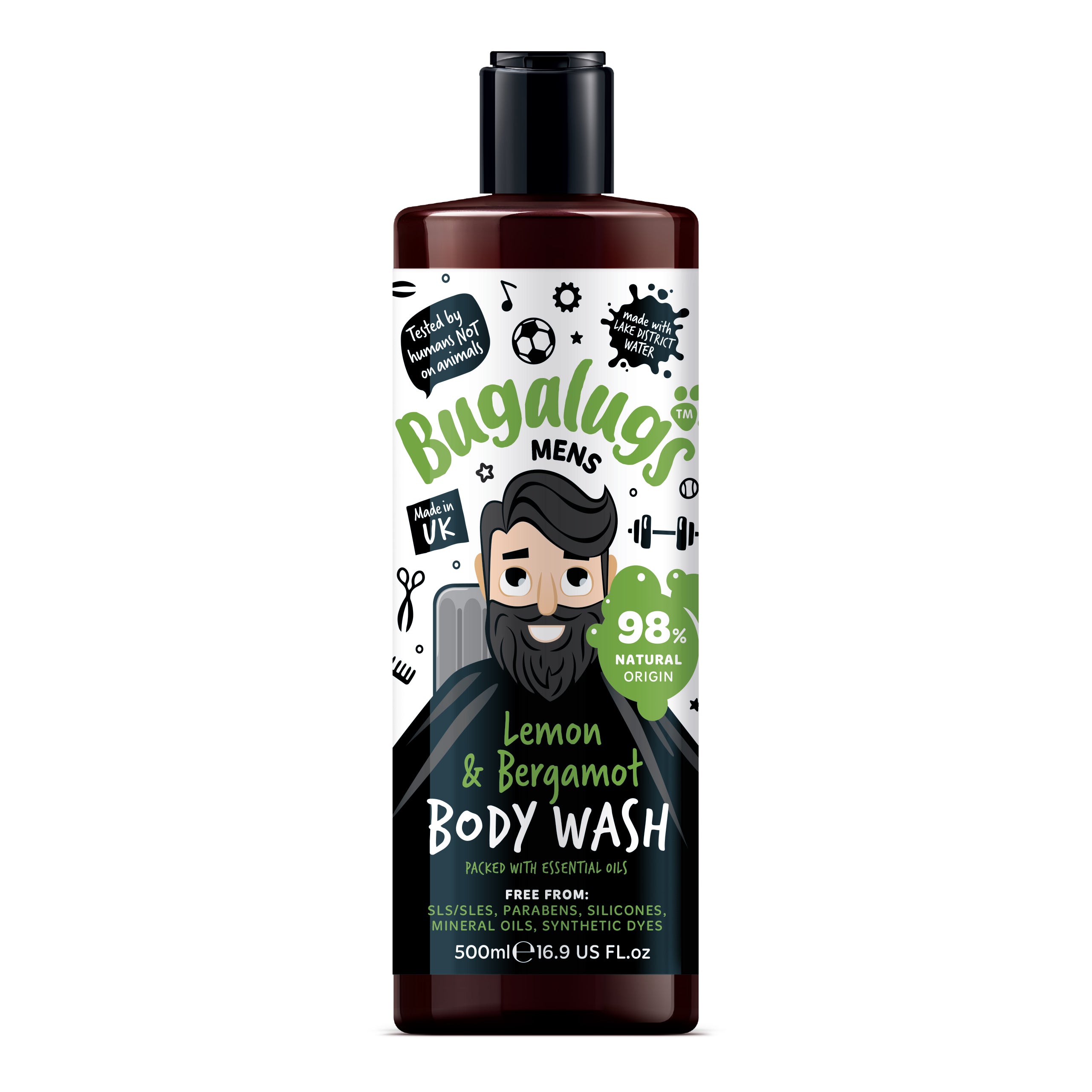Bugalugs Men's Lemon & Bergamot Body Wash