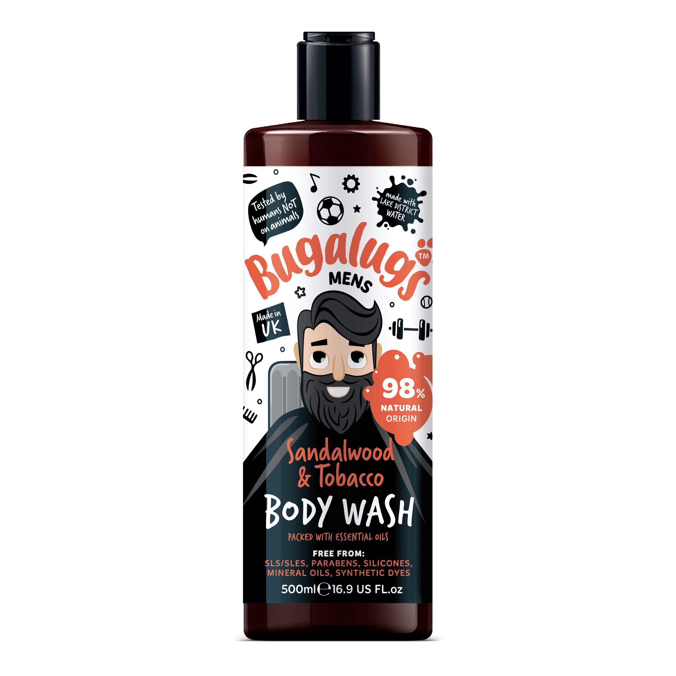 Bugalugs Men's Sandalwood & Tobacco Body Wash