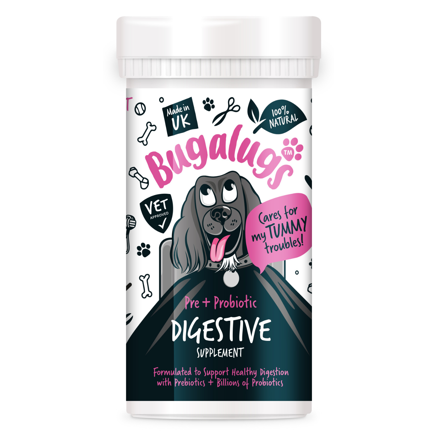 Bugalugs Pre and Probiotic Digestive Supplement for Dogs