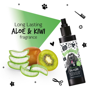 Bugalugs Aloe and Kiwi Cologne for Dogs - Long-lasting fragrance