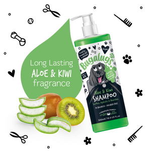 Bugalugs Aloe and Kiwi Shampoo for Dogs - Soothes, Hydrates and Nourishes - Long-lasting fragrance