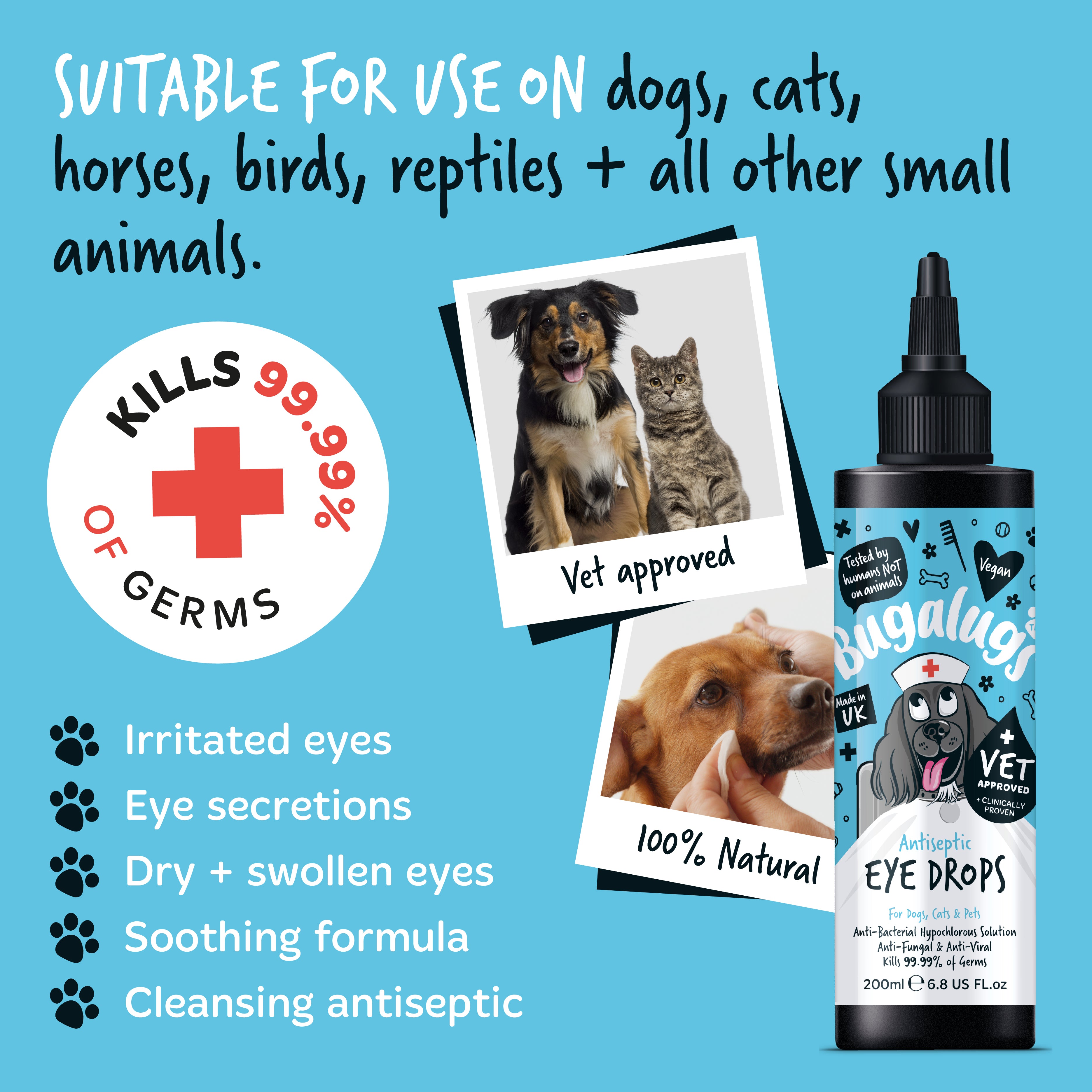 Antiseptic Eye Drops Suitable For Pets