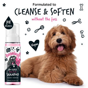 Bugalugs No Rinse Baby Fresh Shampoo for Dogs - Formulated to cleanse and soften without the fuss