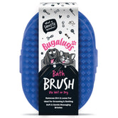 Wet & Dry Bath Brush for Dogs & Cats (Blue Twin Pack)