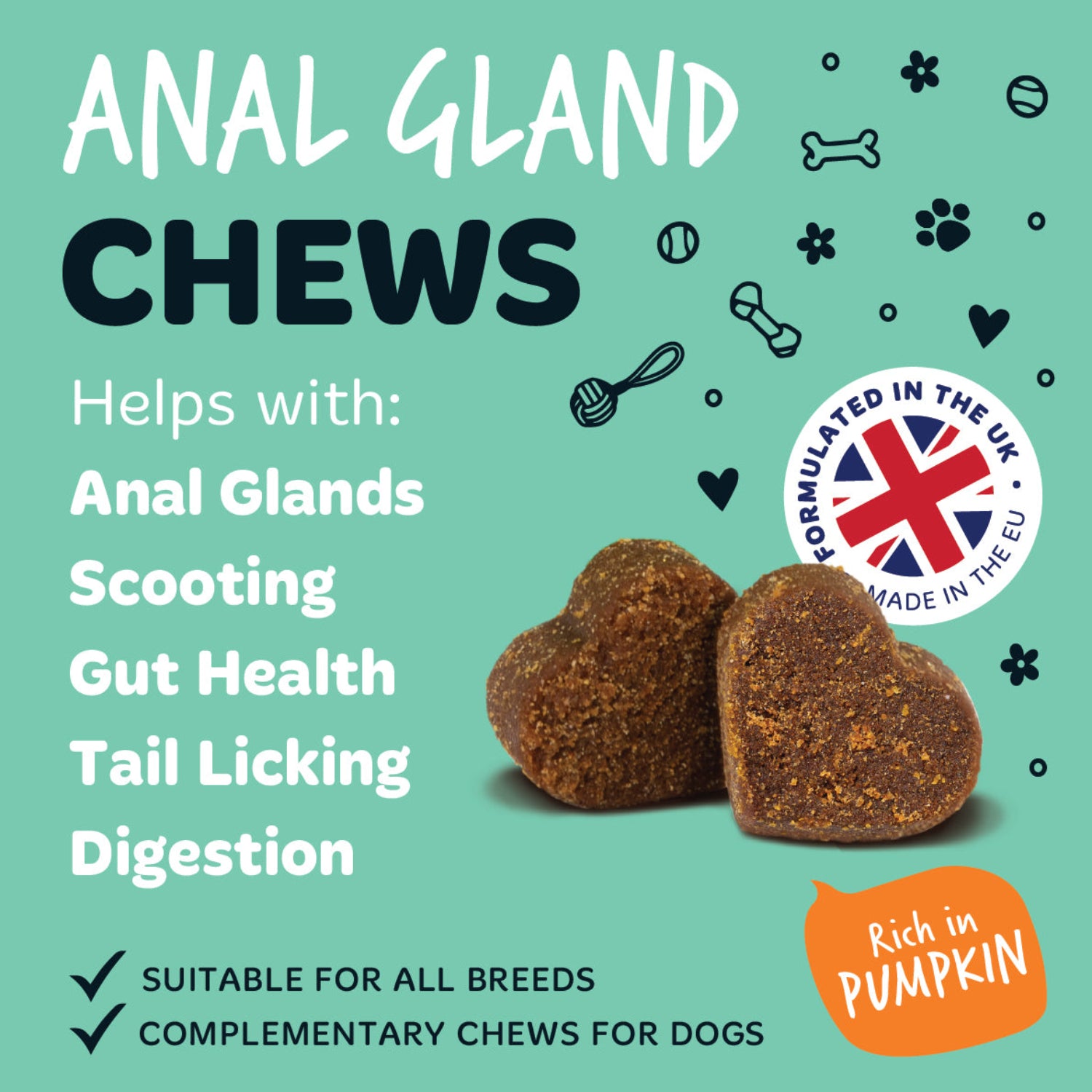 Anal Gland Supplement Chews for Dogs