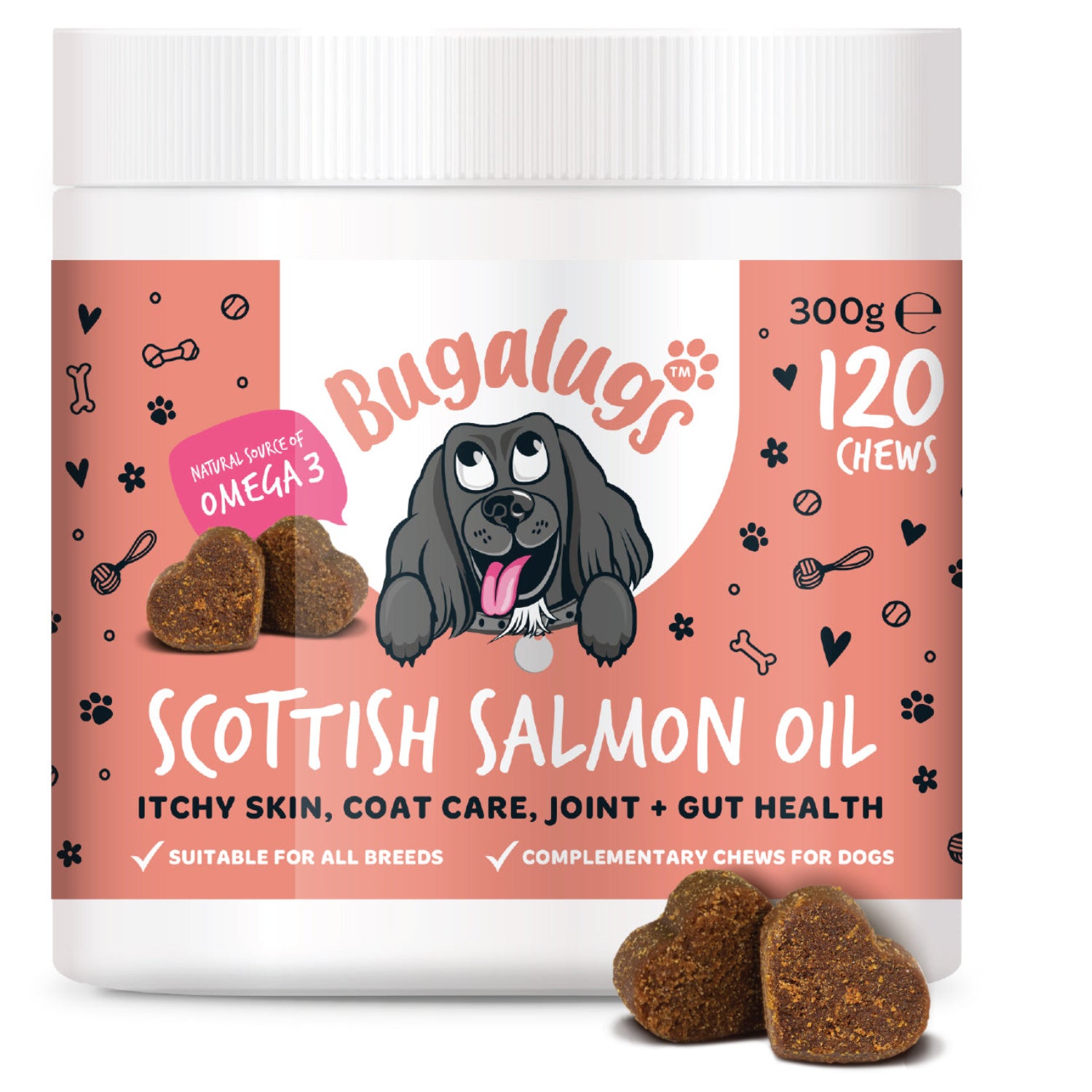 Scottish Salmon Oil Supplement Chews for Dogs