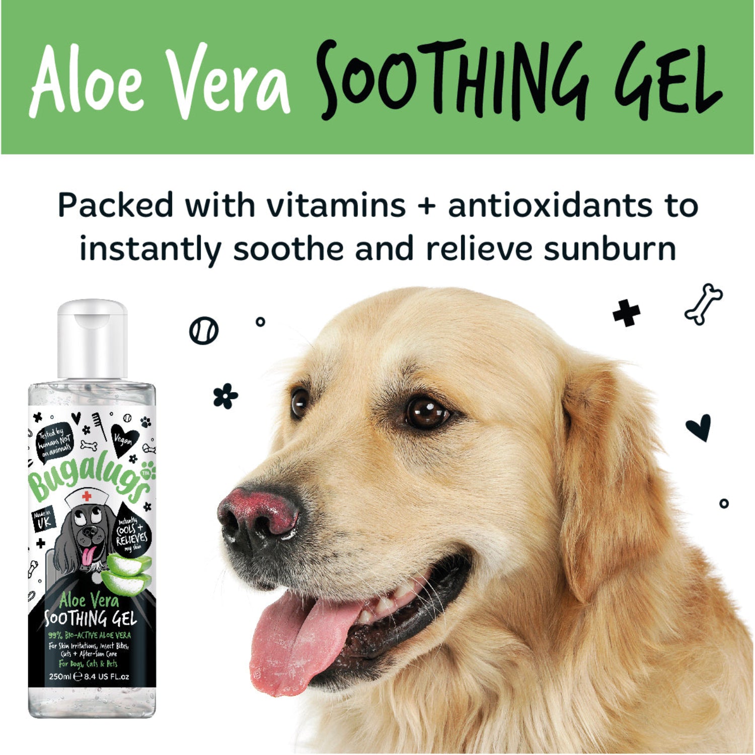 aloe vera plant for dogs skin Aloe Vera Soothing Gel for Pets (250ml)