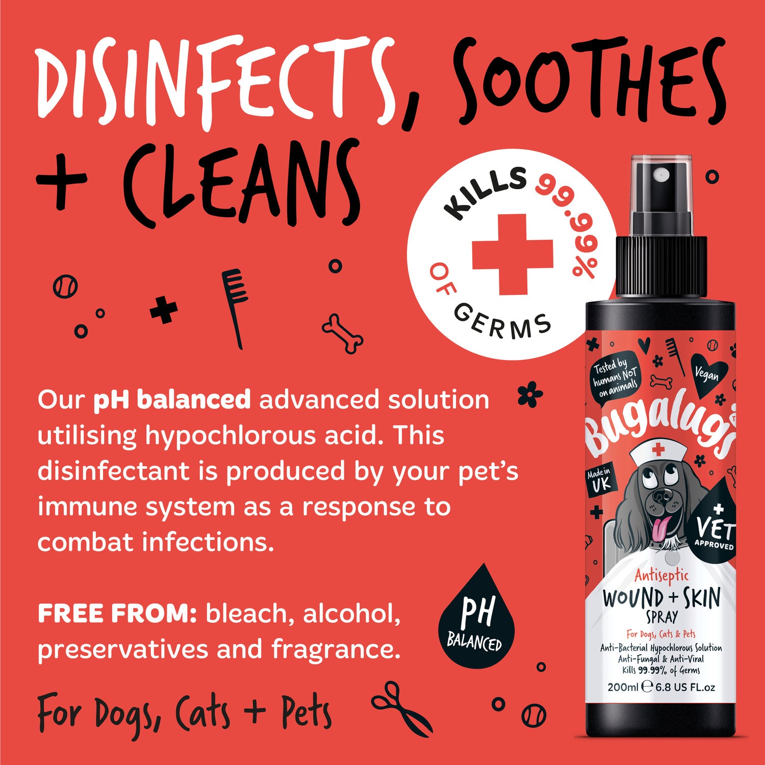 Bugalugs Antiseptic Wound & Skin Soothes & Cleans