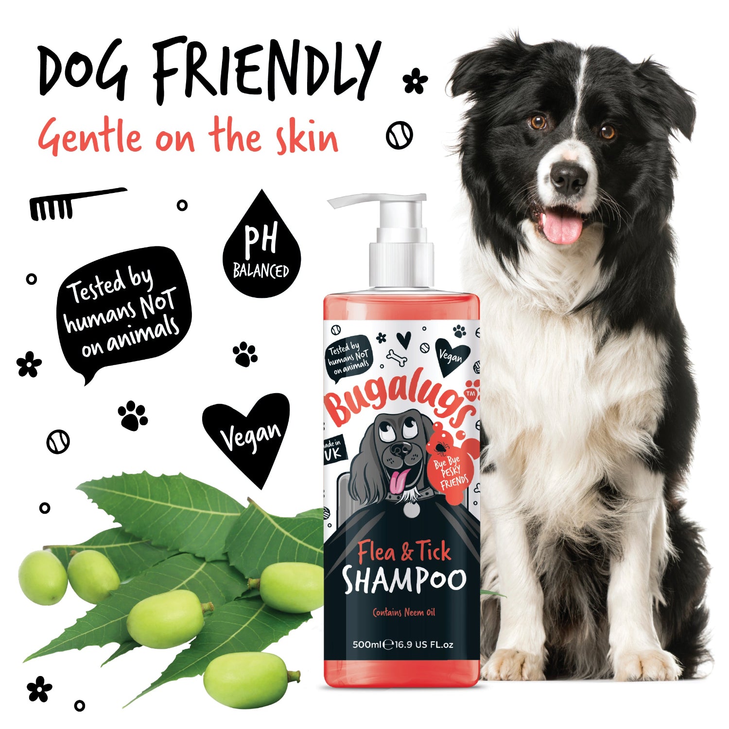 Bugalugs Gentle Shampoo For Flea & Ticks