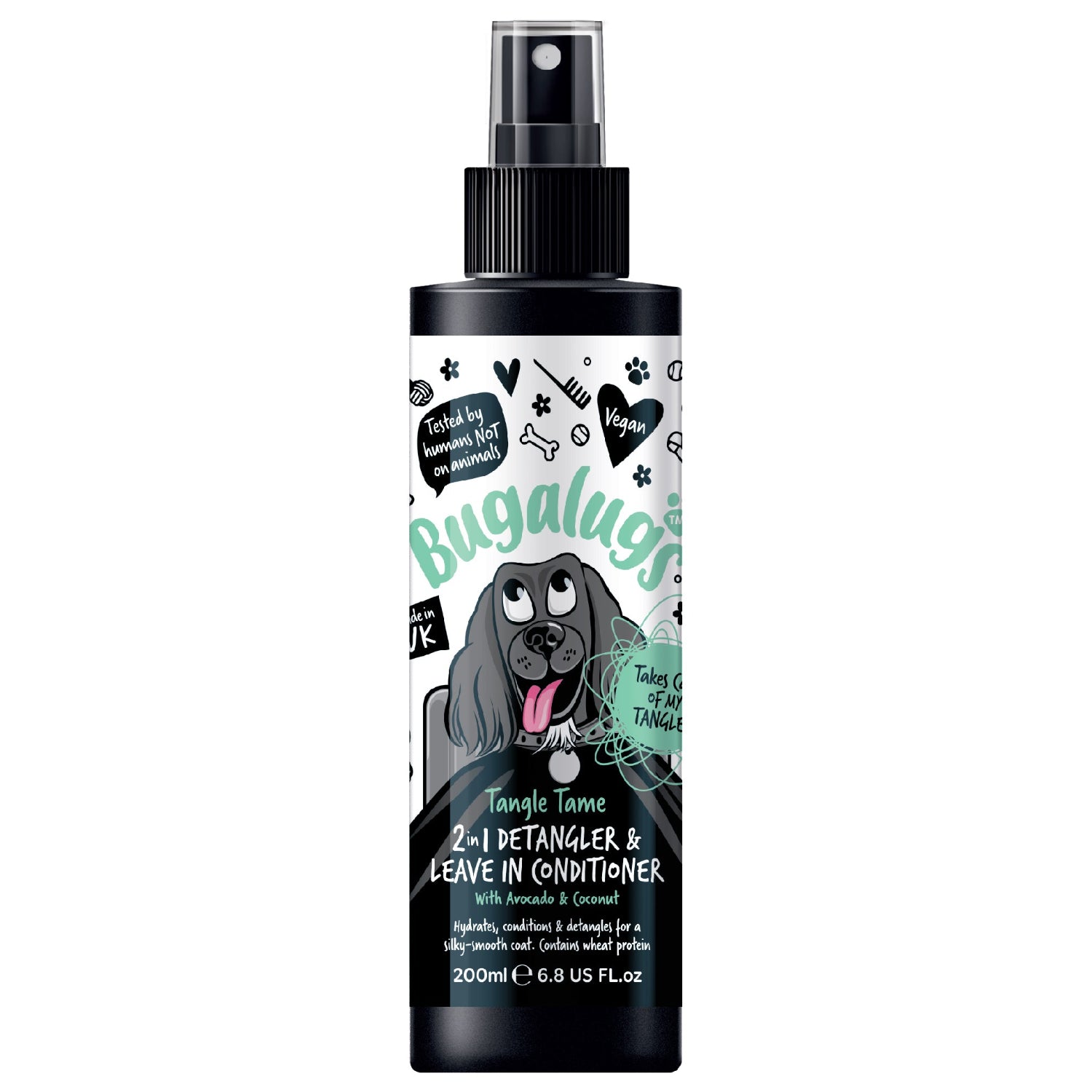 2 in 1 Tangle Tame Detangler & Leave in Conditioner with Avocado & Coconut for Dogs