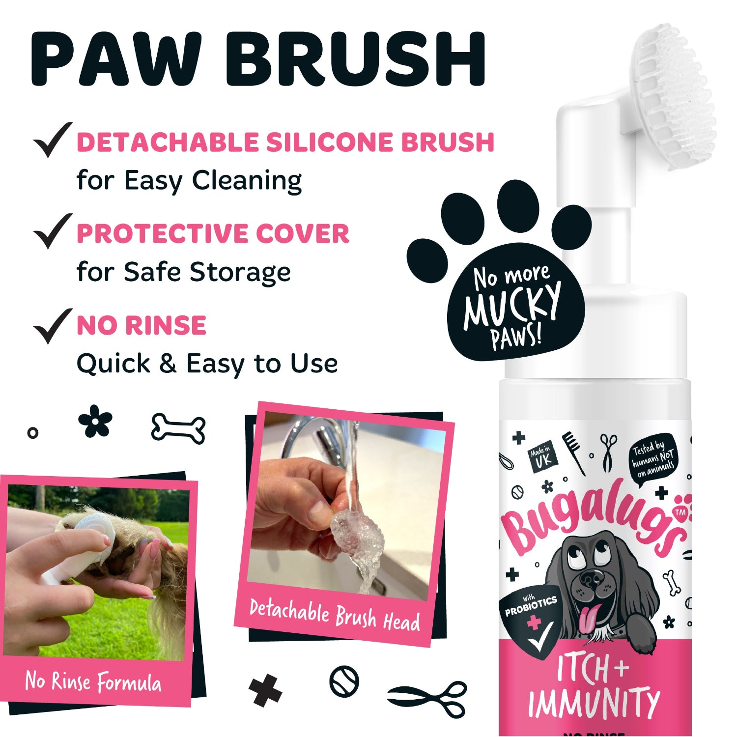 Itch + Immunity No Rinse Paw Cleaner for Dogs
