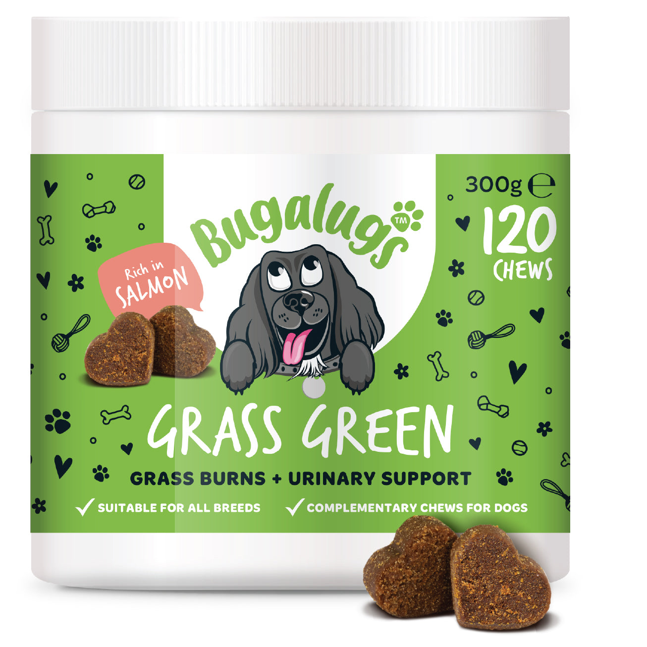 Grass Green Supplement Chews for Dogs 3-pack