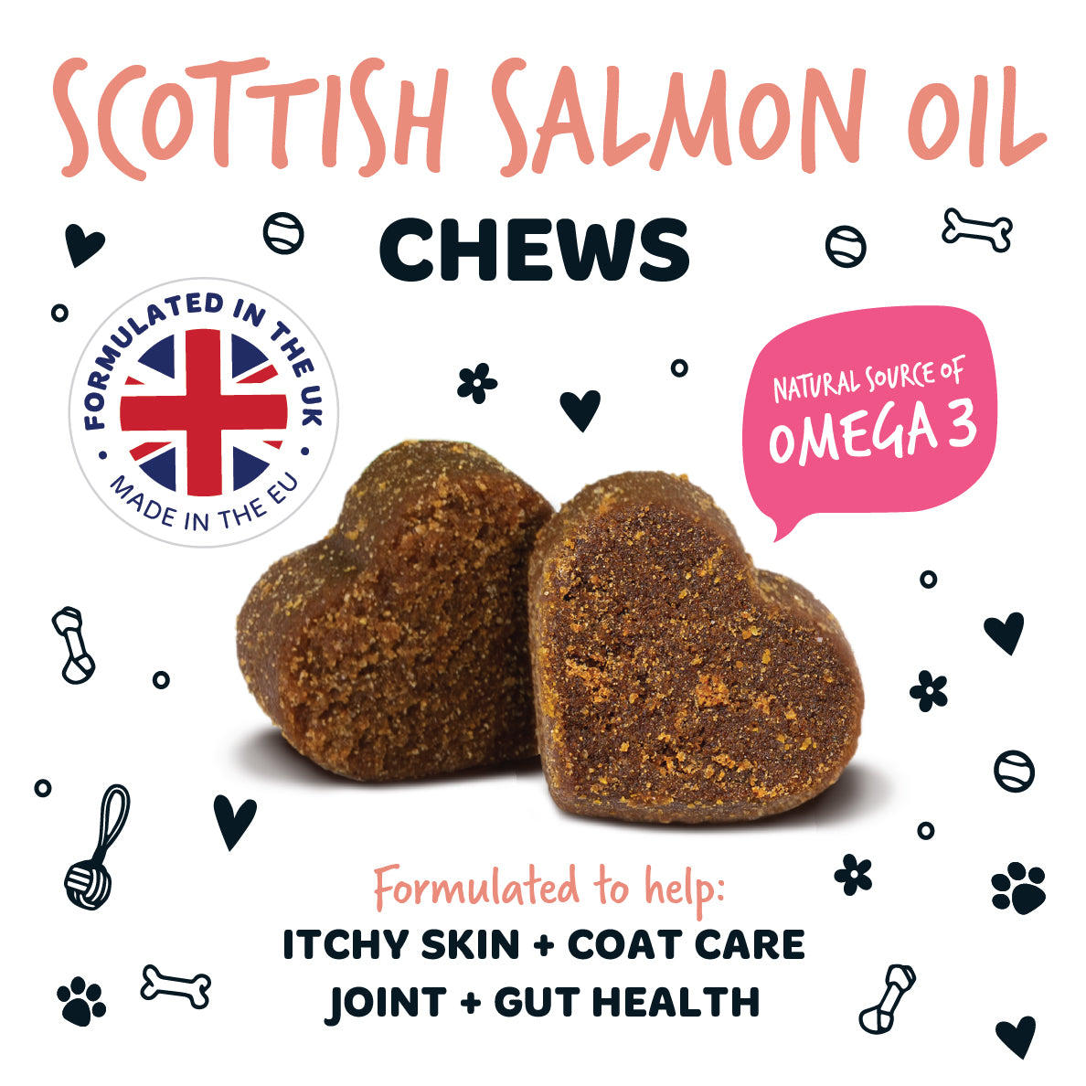 Scottish Salmon Oil Supplement Chews for Dogs