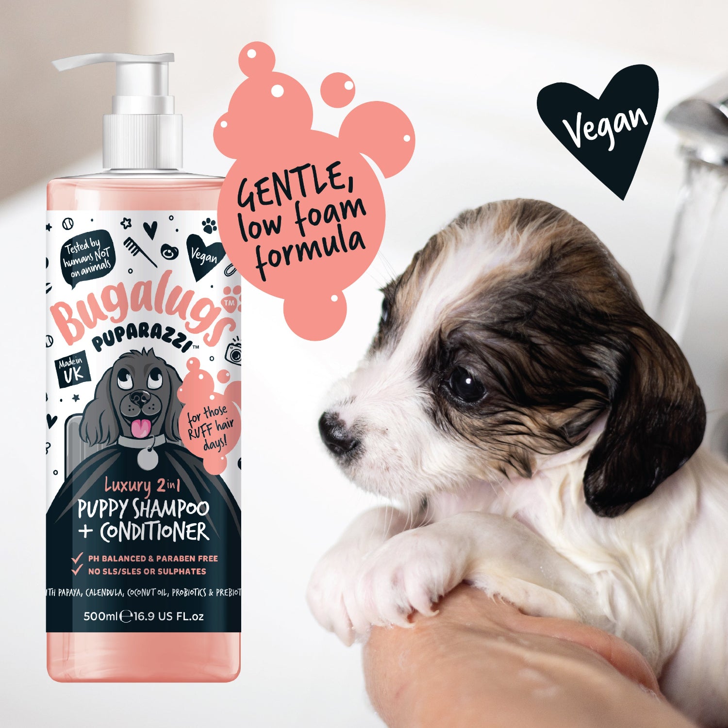 Puparazzi™ Luxury 2 in 1 Puppy Shampoo & Conditioner