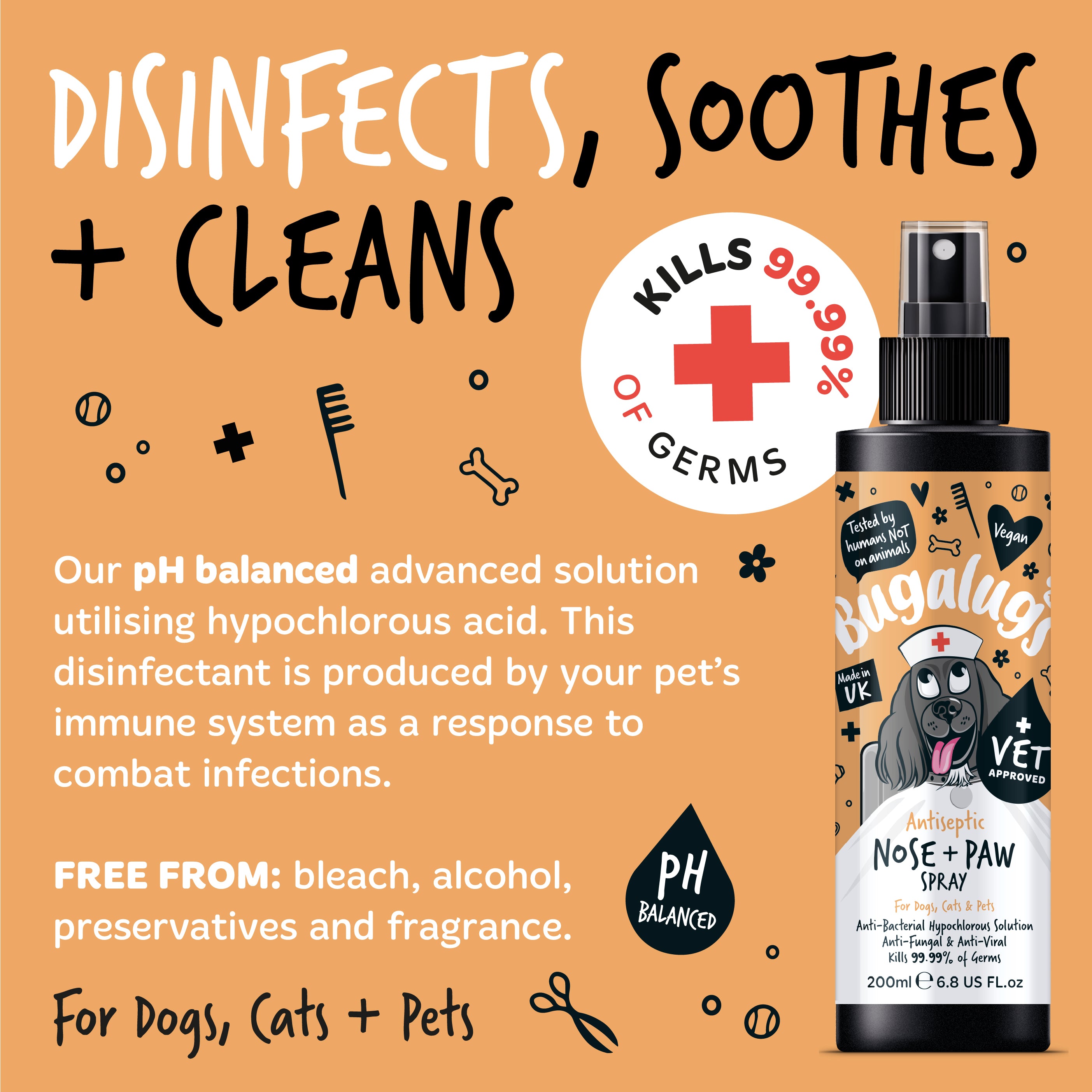 Antiseptic spray for dogs paws clearance