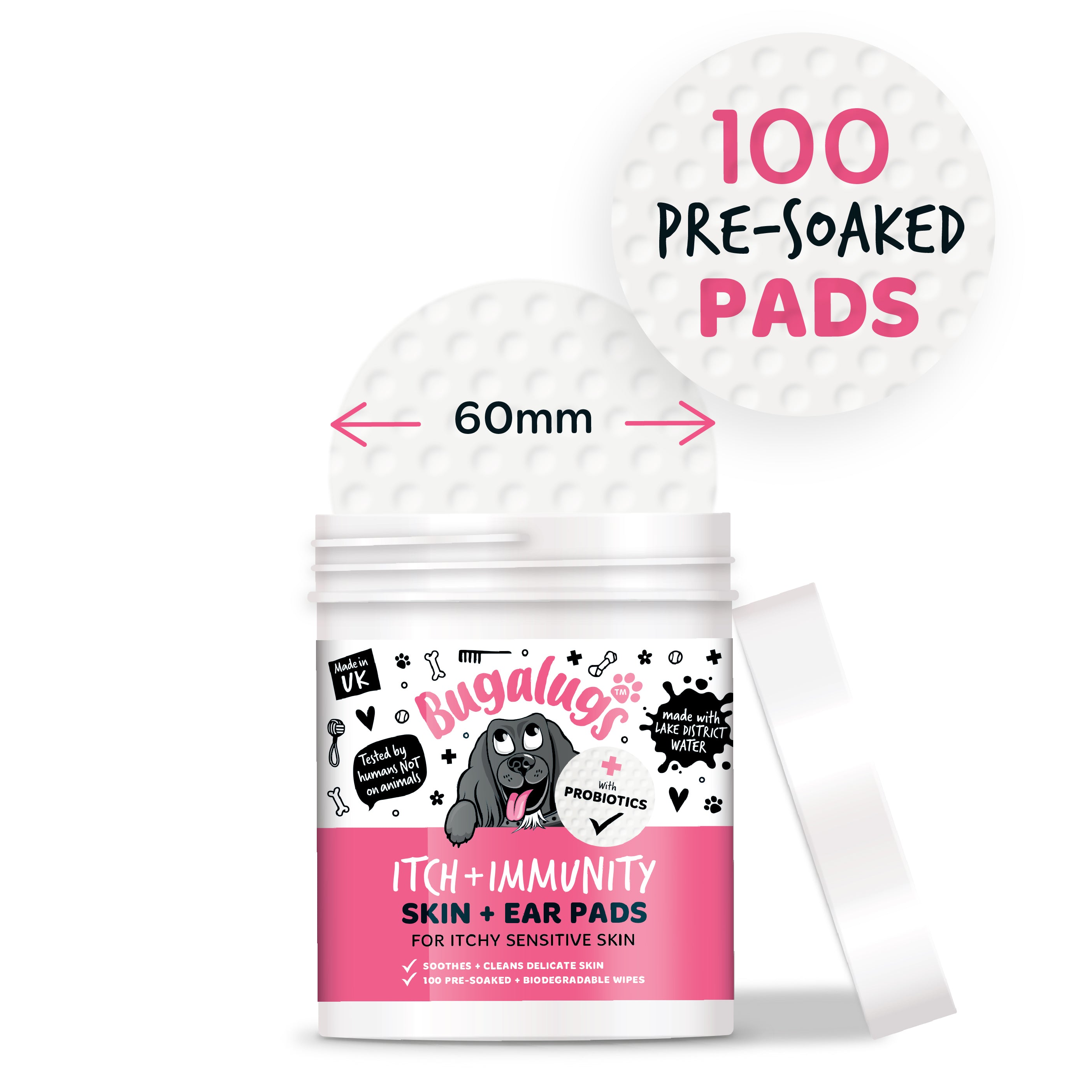 Itch + Immunity Skin + Ear Pads for Dogs