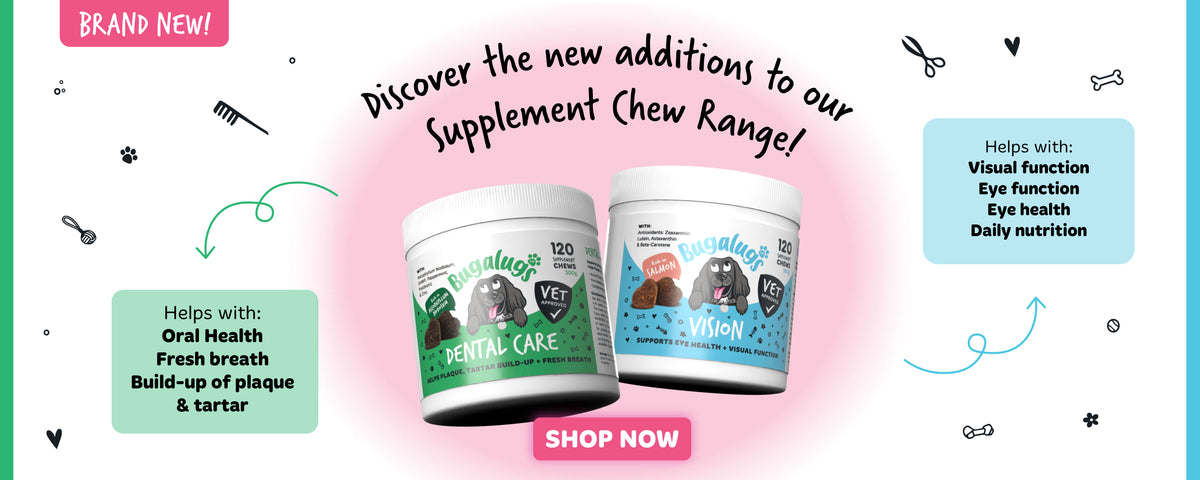 Bugalugs New Chews for Dogs For Dental & Vision Support