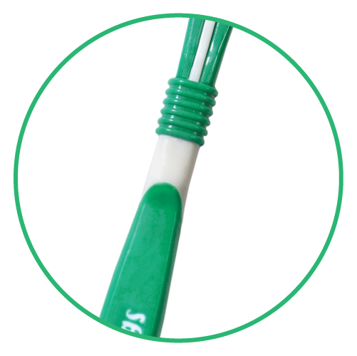 Pet toothbrush anti slip handle