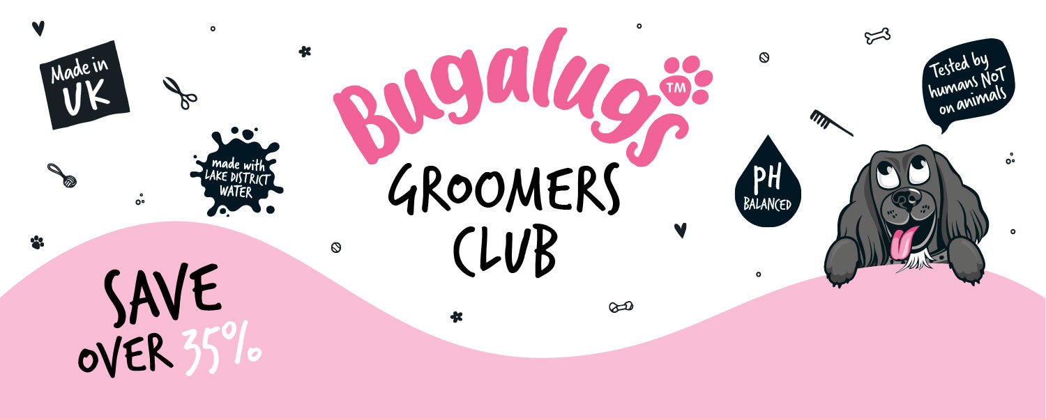 Join Bugalugs Groomers Club and save over 35% on bestselling pet care products for dogs