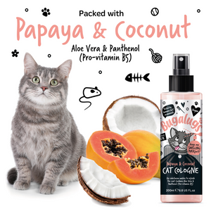 Bugalugs Papaya and Coconut Cat Cologne - Packed with Papaya and Coconut