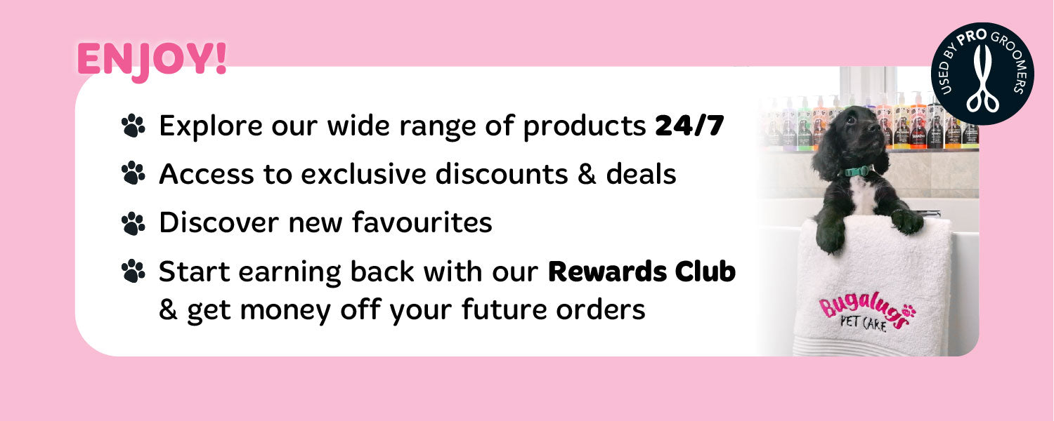 Enjoy big savings with Bugalugs Groomers Club on dog grooming products including pet dental care
