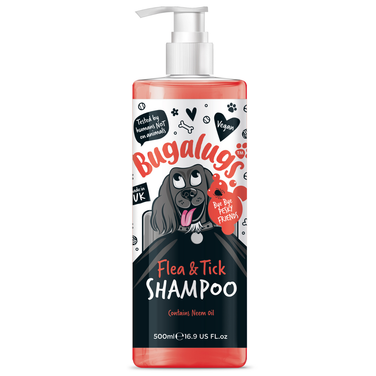 Bugalugs Flea and Tick Shampoo for Dogs | Flea and Tick Care Shampoo ...